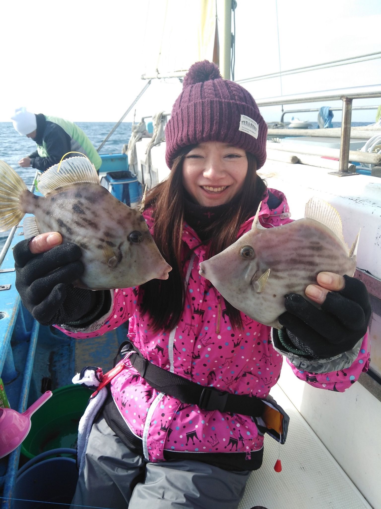 お次はカワハギ釣り♪