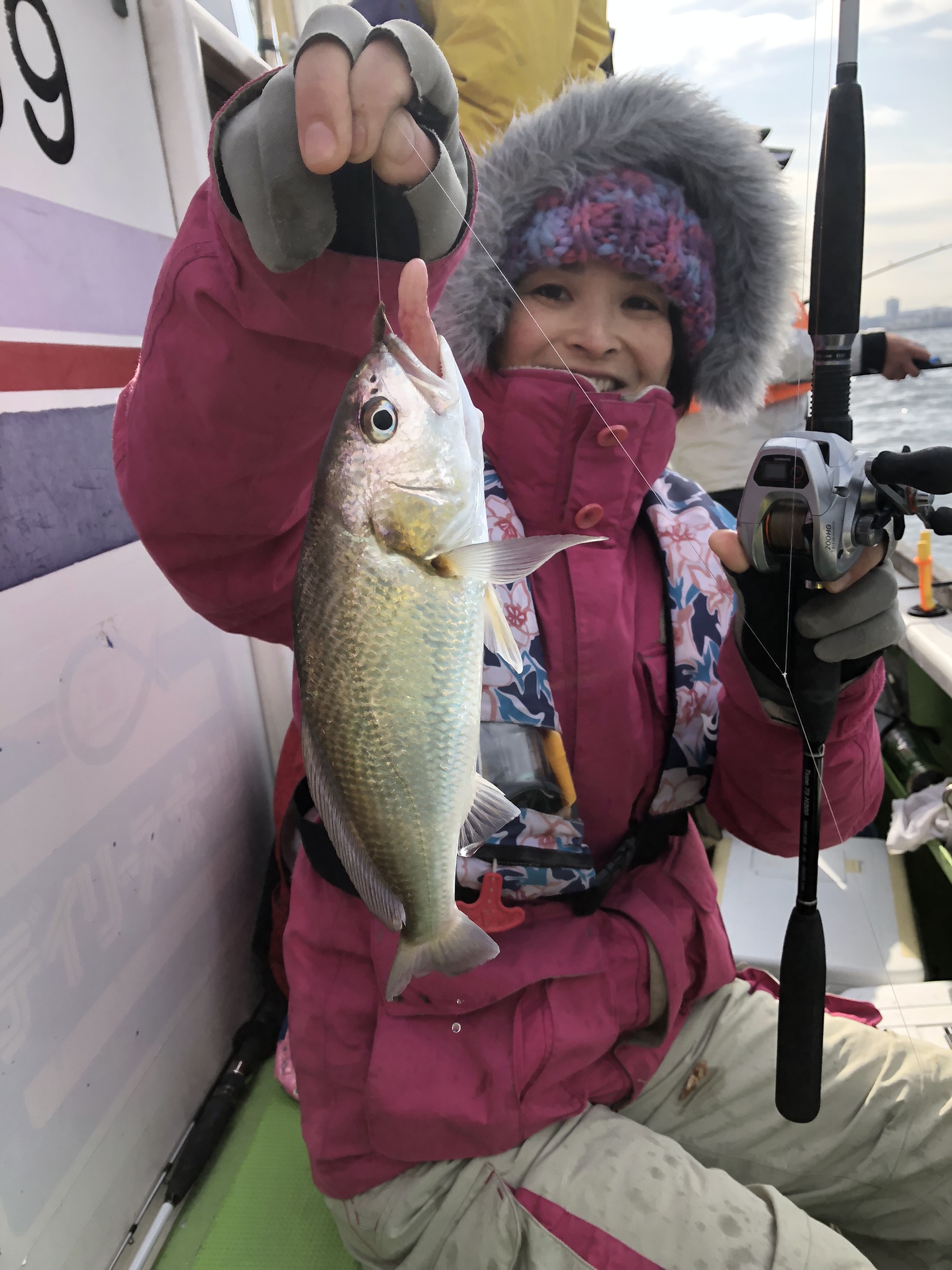 初参加 イシモチ釣り大会☆