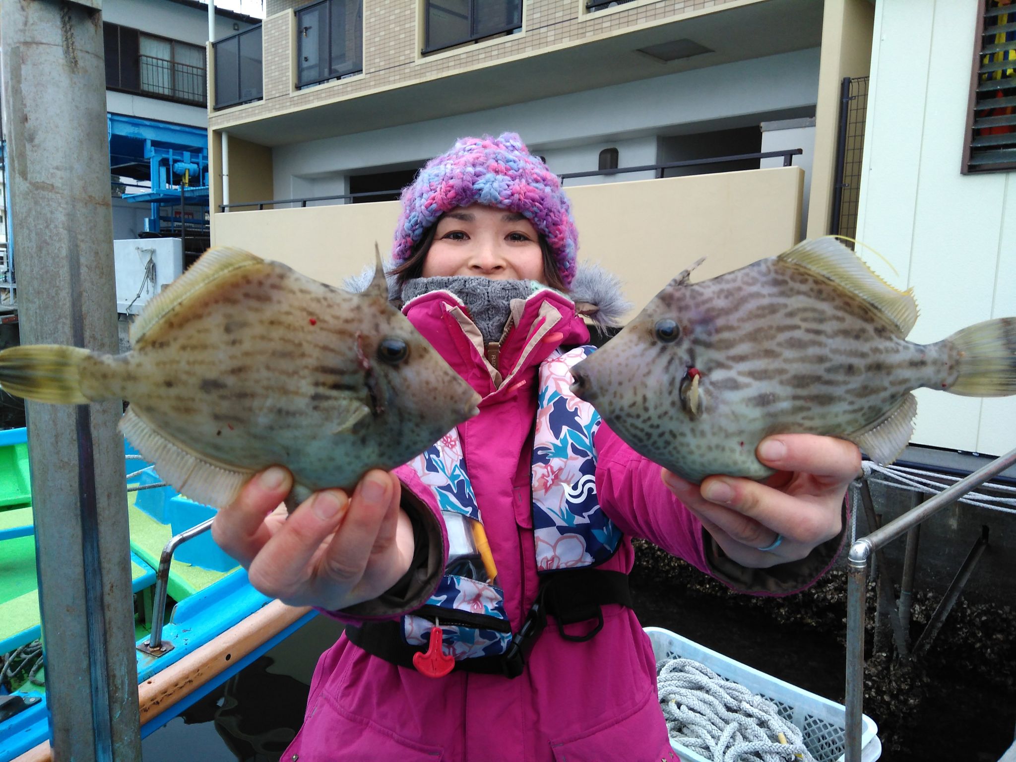 一之瀬丸のカワハギ船〜♫