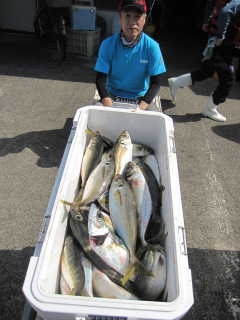 和歌山湯浅沖のアジ釣り