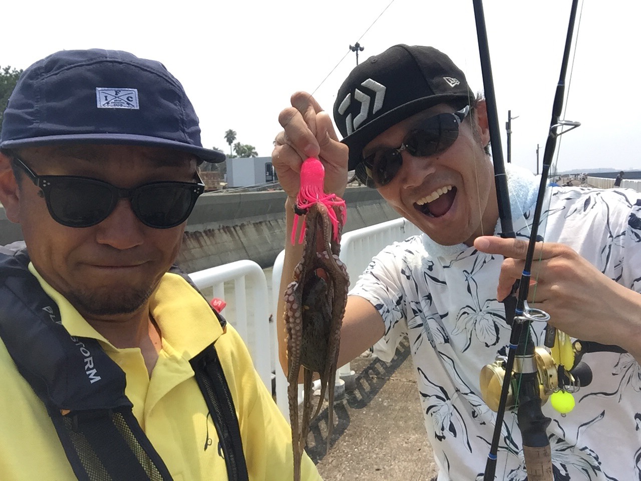 南港魚つり園へ♪ タコとライトゲーム堪能☆