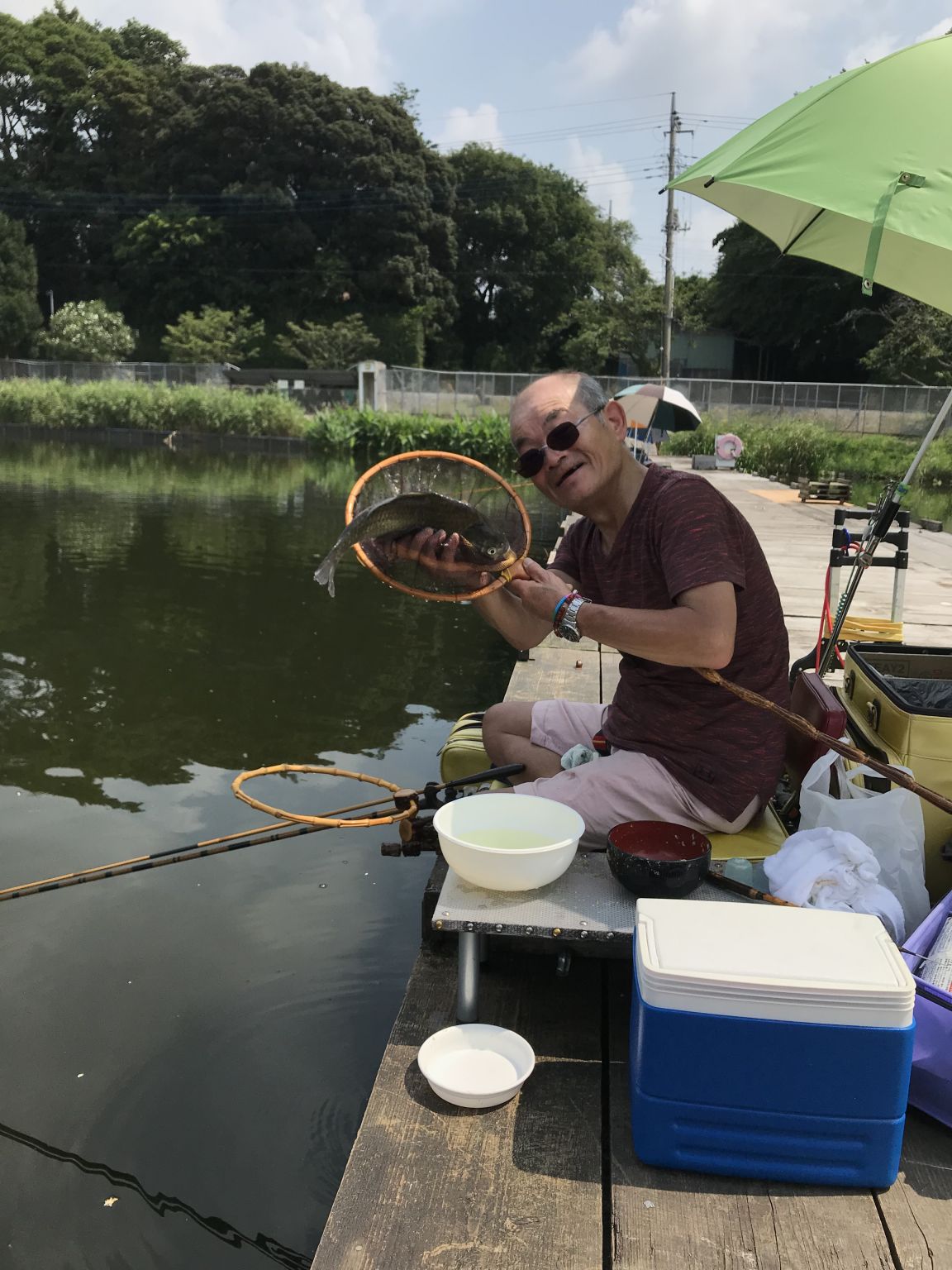 お客様とさくら湖釣行！！