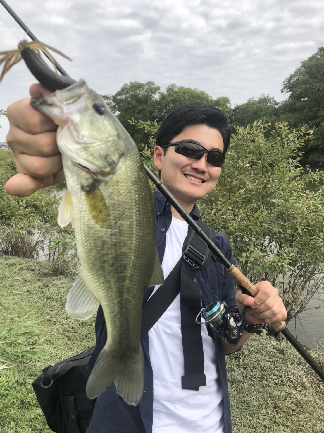 ブラックバス　北海道の方と五三川