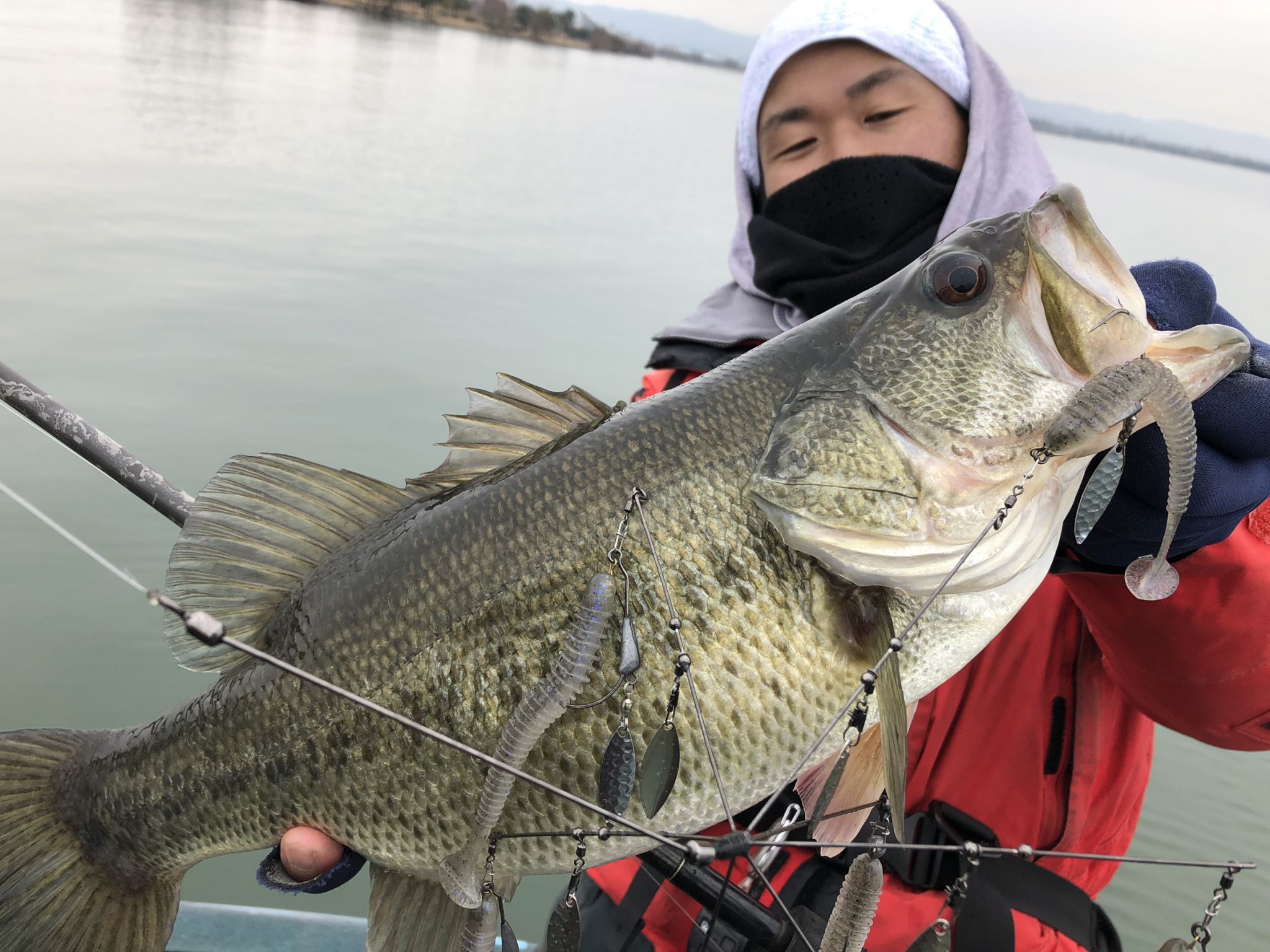 琵琶湖南湖ボート春探しで50アップ含む2本