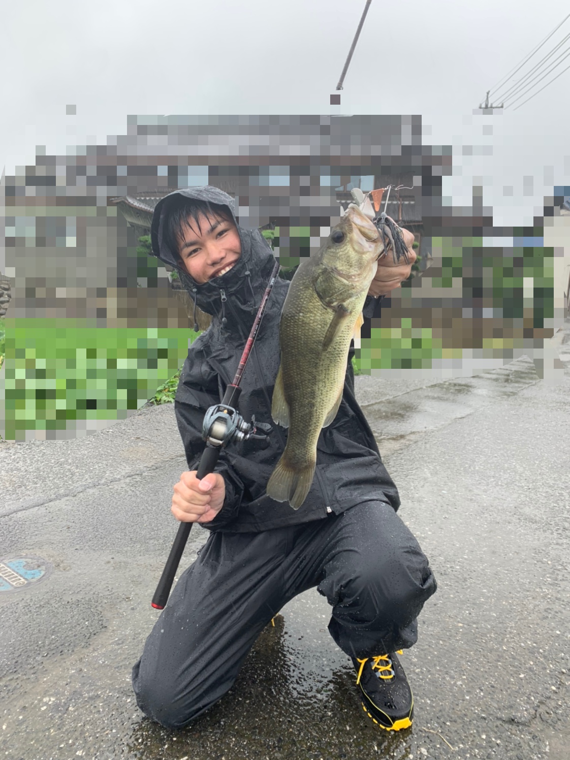 豪雨の五三川…