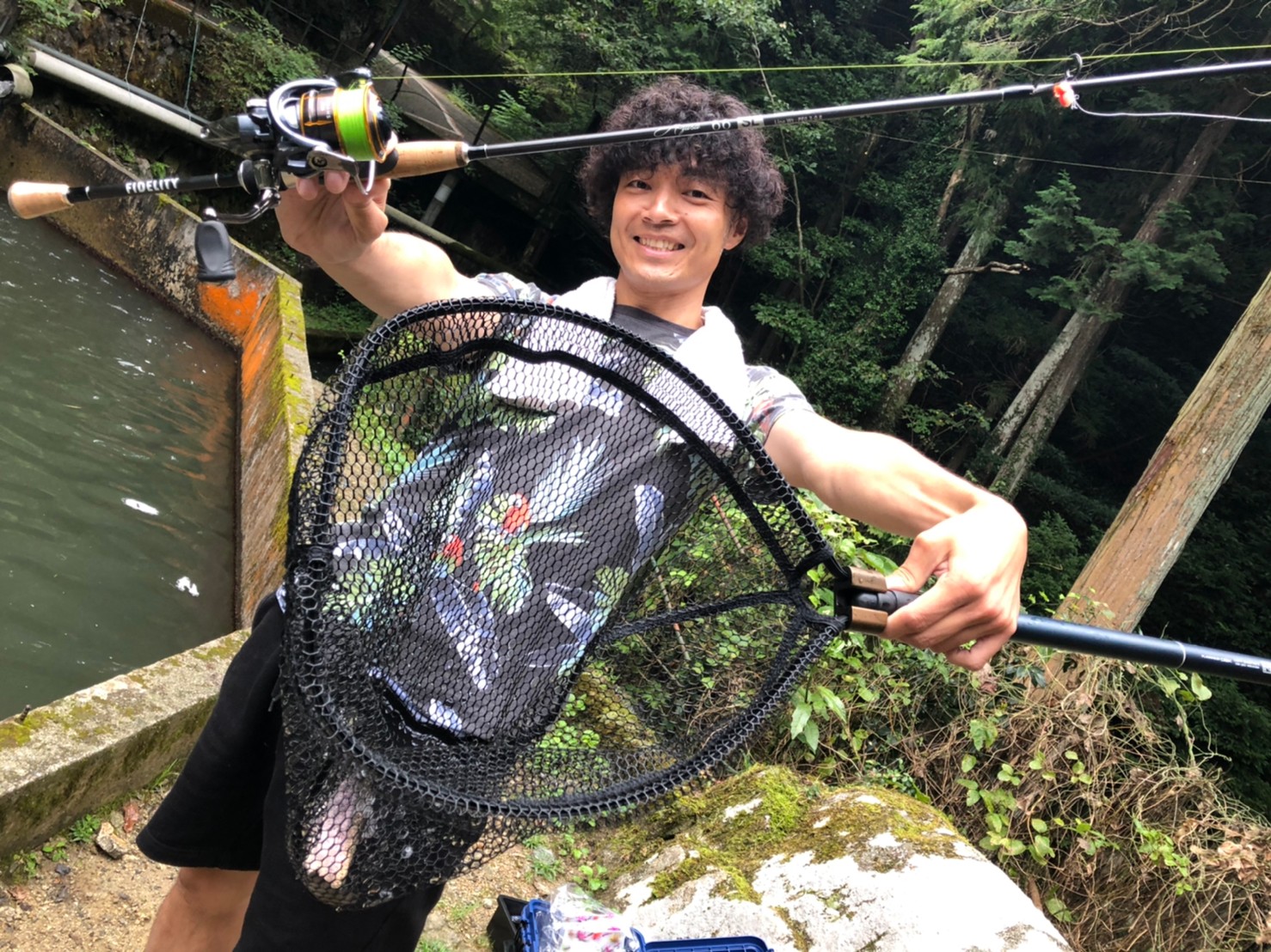 千早川でマス釣り&BBQ！！