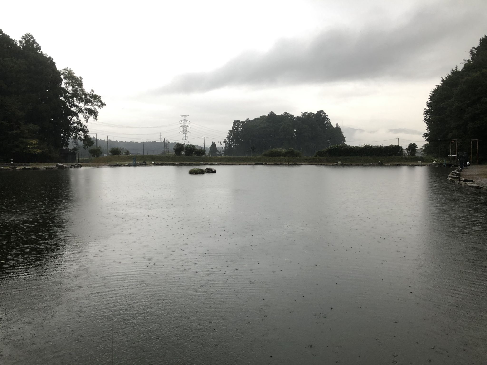 雨の中の短時間勝負！