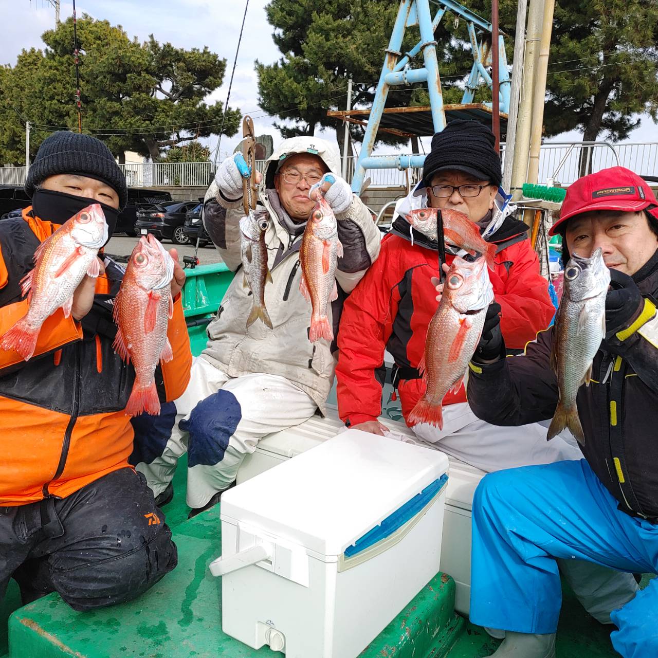 平塚沖のアカムツ、全員安打を達成！！