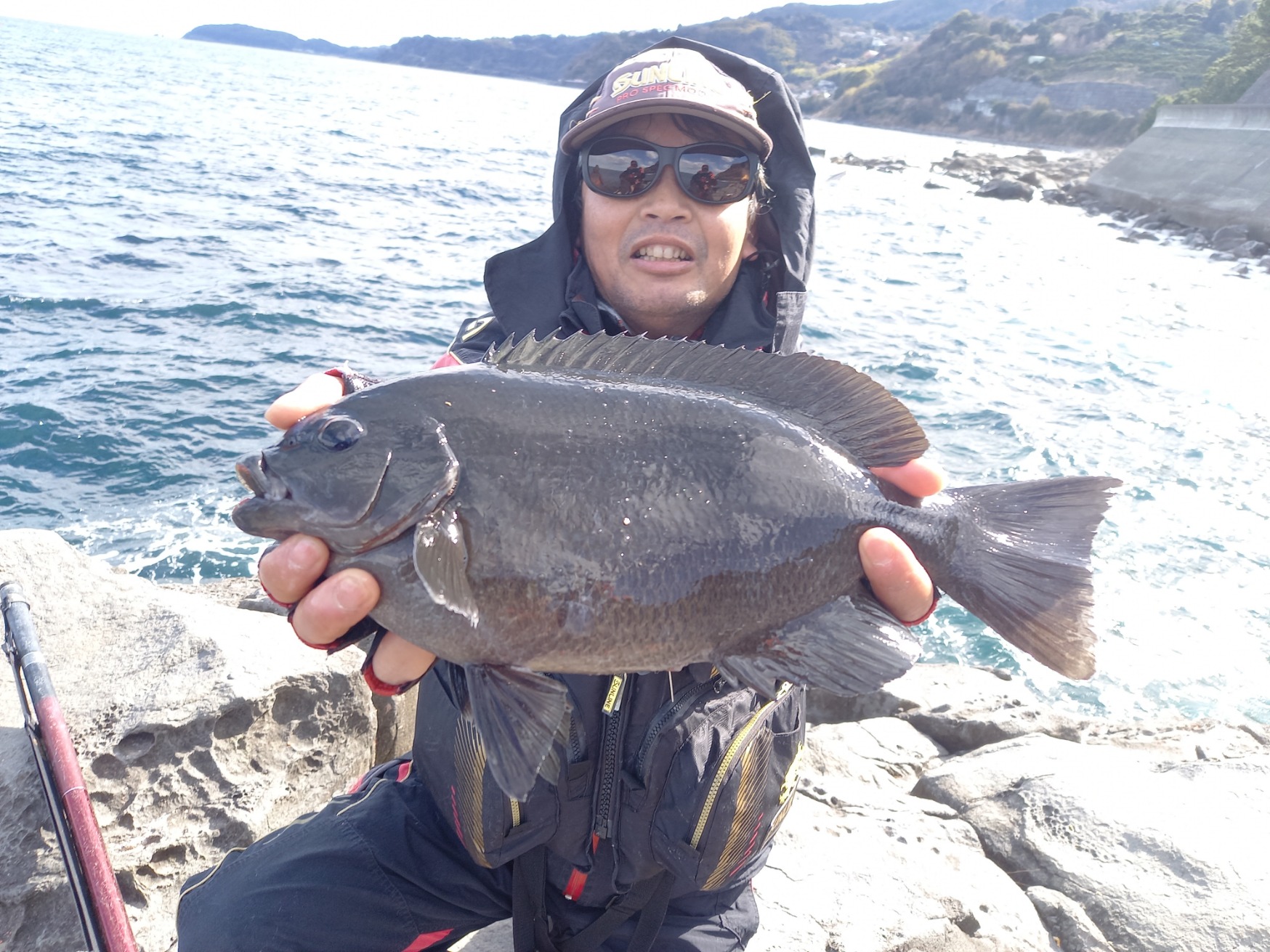 小田原根府川の地磯グレ