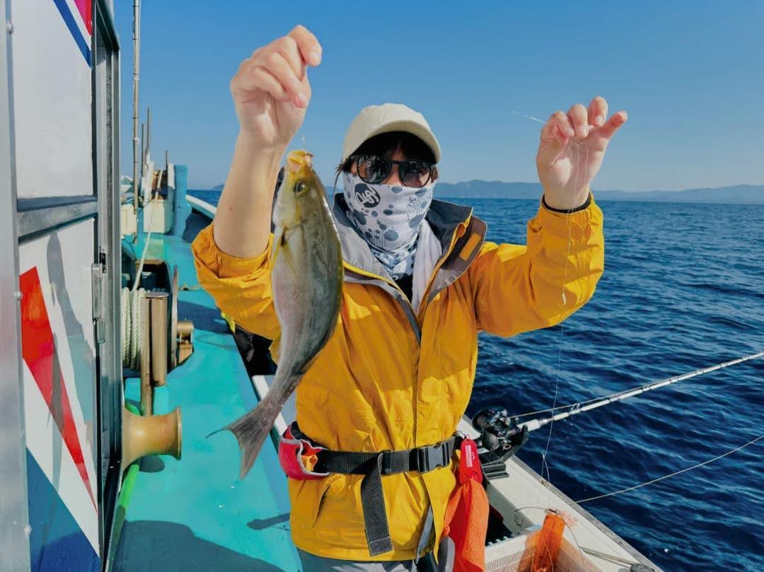 和歌山県御坊市　南塩屋漁港出船谷口丸さんの天秤ズボ（イサギ鬼アジ）釣り