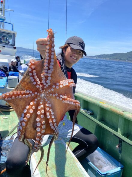 ふじたやにて明石のタコ釣り！