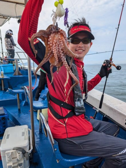 明石船タコ初挑戦　海連丸さん