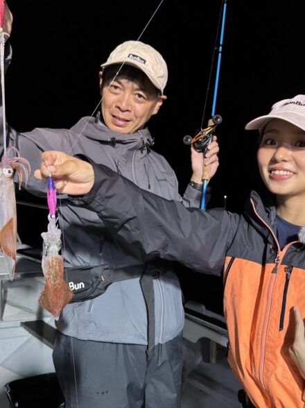 舞鶴沖のイカメタル