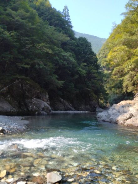 奈良県十津川村で釣りキャンプ