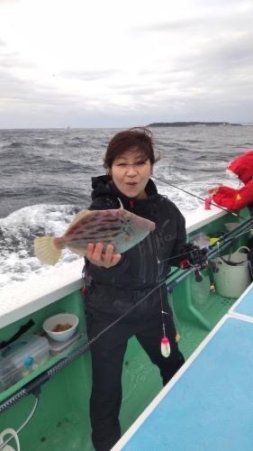 大会前のトレーニング船カワハギ釣り❤️