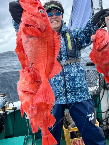 激荒れのなか深海釣りへ
