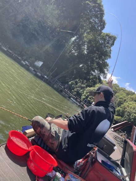 初の清遊湖釣行！
