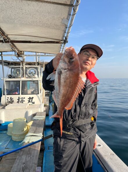 小島沖タイラバ釣行いい感じです♪