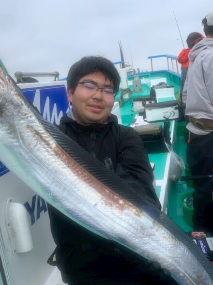 タチウオテンヤ釣り研修！初挑戦でドラゴン登場！