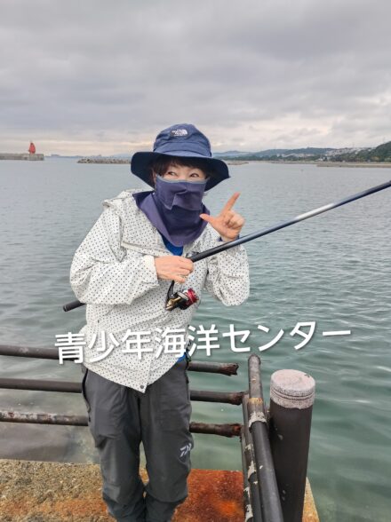 身体障がい者の方の釣り大会に参加