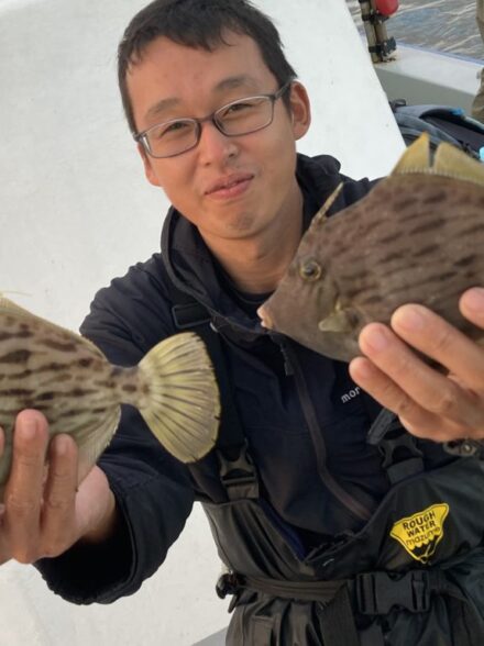 明石船カワハギ10月15日
