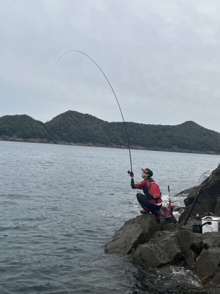 出るか良型⁉️秋磯INチガ崎