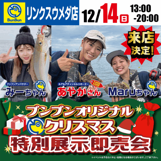 【リンクスウメダ店】ブンブンオリジナルクリスマス特別展示即売会！