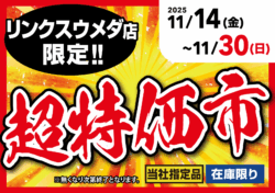 【リンクスウメダ店限定！】超特価市