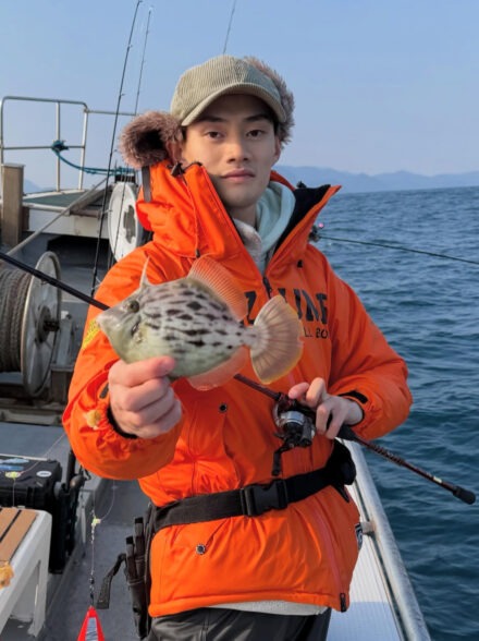 若狭湾イカゲームでジギング&カワハギ便🎣