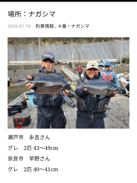 2026年初釣り　三重県　古和浦のグレ