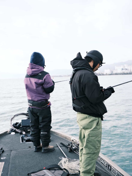 まだまだ冬っぽい琵琶湖調査