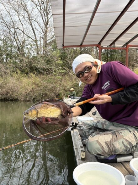 春のチョーチンウドンセットIN天神釣り池