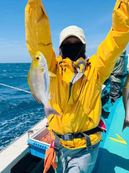 南塩屋出船谷口丸さんにて天秤ズボアジ・イサギ釣り