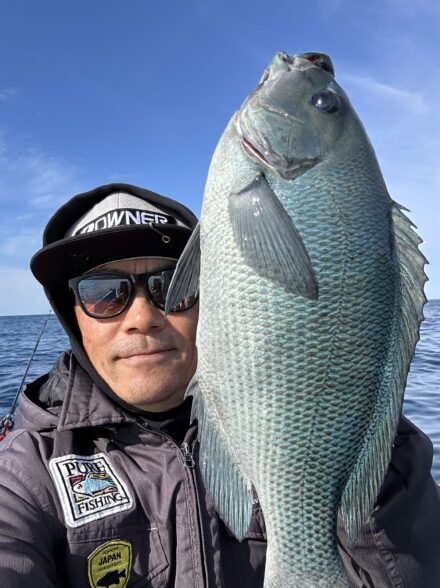 ボートでの五目釣り！