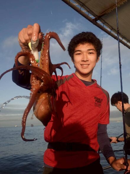 実釣研修　初のタコ釣りへ！