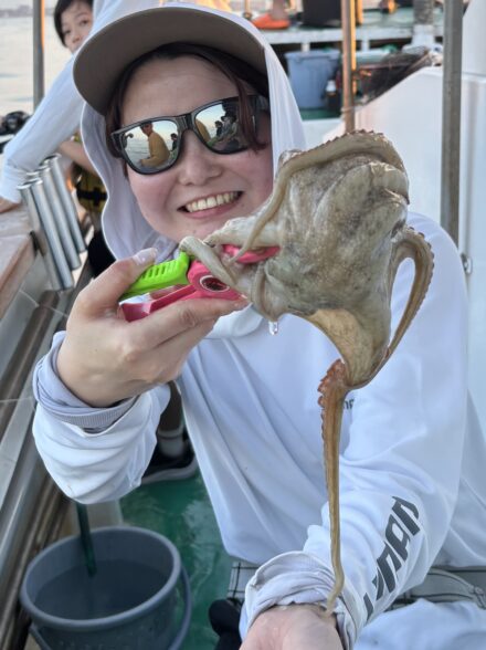 シーズン最終！明石で大型タコ狙い🐙