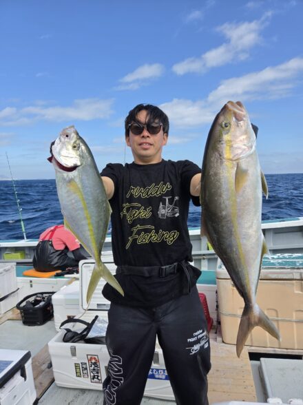 神津島シマアジ&泳がせ2日目